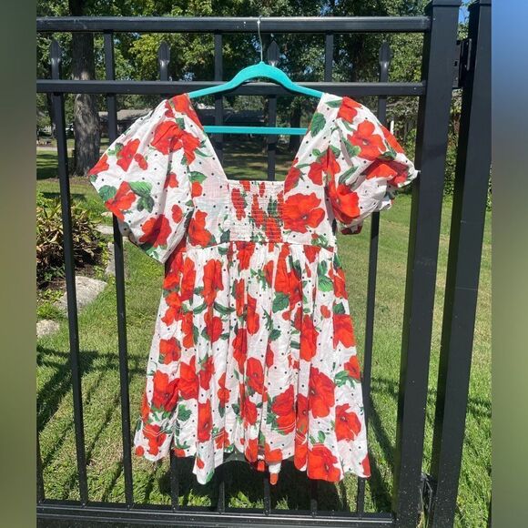 Anthropologie Maeve Floral Square Neck Smocked Babydoll Dress NWT - Picture 14 of 14